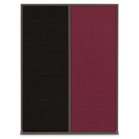 United Visual Products Single Door Radius Plus Corkboard, 24"X UV8001PLUS-GOLD-CLOUD